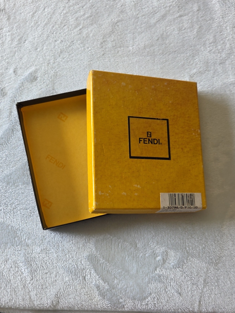 Fendi Yellow Branded Box with Logo